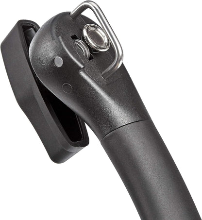 Manual Can Opener, Easy to Use, Hand Held with Soft Grip Single Handle, Clean Cutting, Large, Black