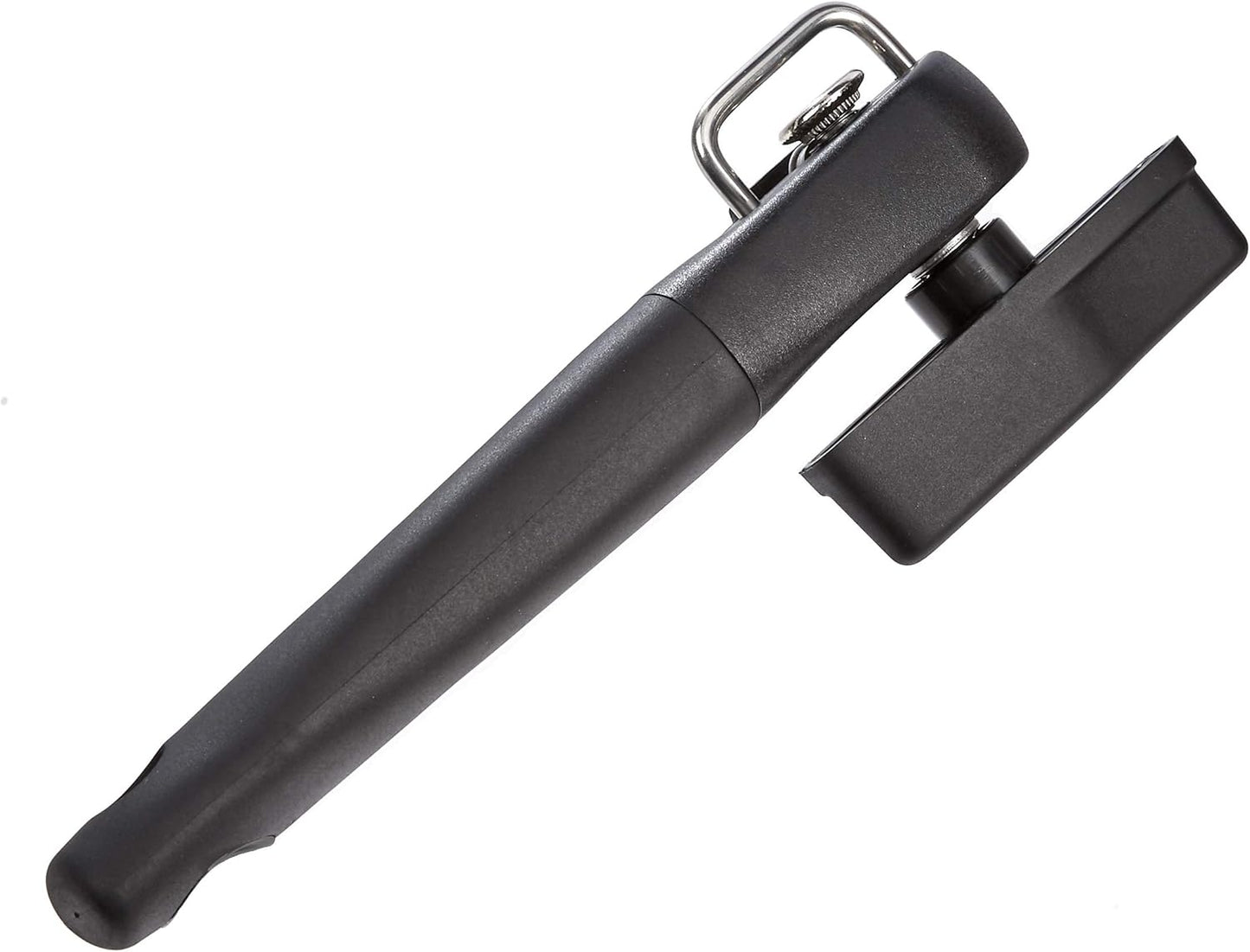 Manual Can Opener, Easy to Use, Hand Held with Soft Grip Single Handle, Clean Cutting, Large, Black