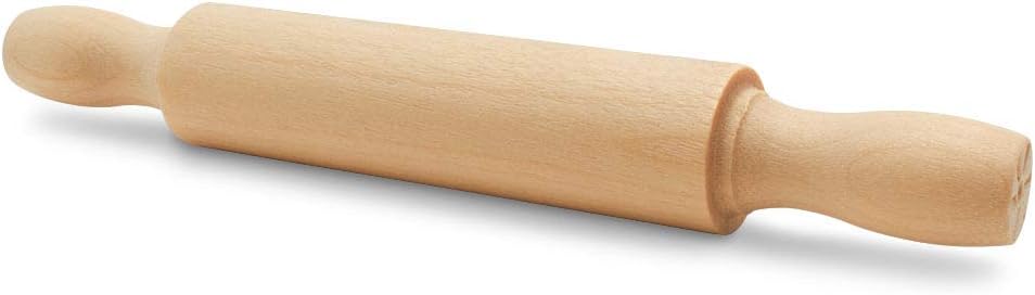 Wooden Mini Rolling Pin, 5 Inches Long, Pack of 6, Great for in The Kitchen and Crafting, Party Favors