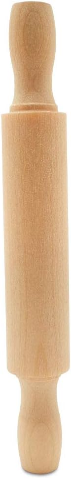 Wooden Mini Rolling Pin, 5 Inches Long, Pack of 6, Great for in The Kitchen and Crafting, Party Favors