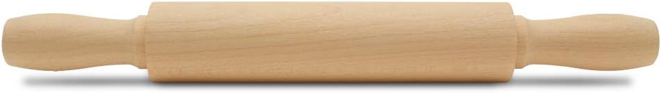 Wooden Mini Rolling Pin, 5 Inches Long, Pack of 6, Great for in The Kitchen and Crafting, Party Favors