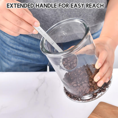 Coffee Measuring Scoop 1 Tablespoon long handle Stainless Steel spoon for Coffee, Milk Powder, Fruit Powder, Set of 5
