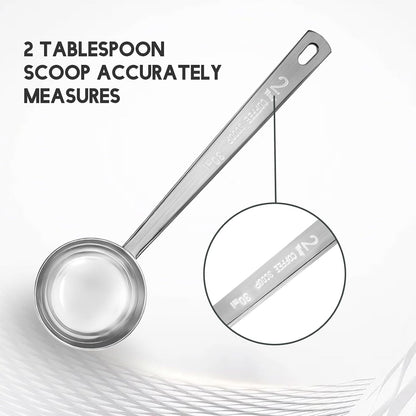 Coffee Measuring Scoop 1 Tablespoon long handle Stainless Steel spoon for Coffee, Milk Powder, Fruit Powder, Set of 5