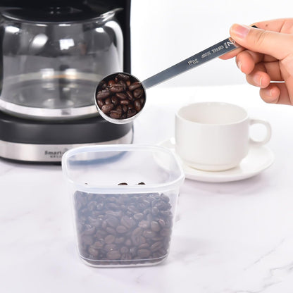 Coffee Measuring Scoop 1 Tablespoon long handle Stainless Steel spoon for Coffee, Milk Powder, Fruit Powder, Set of 5