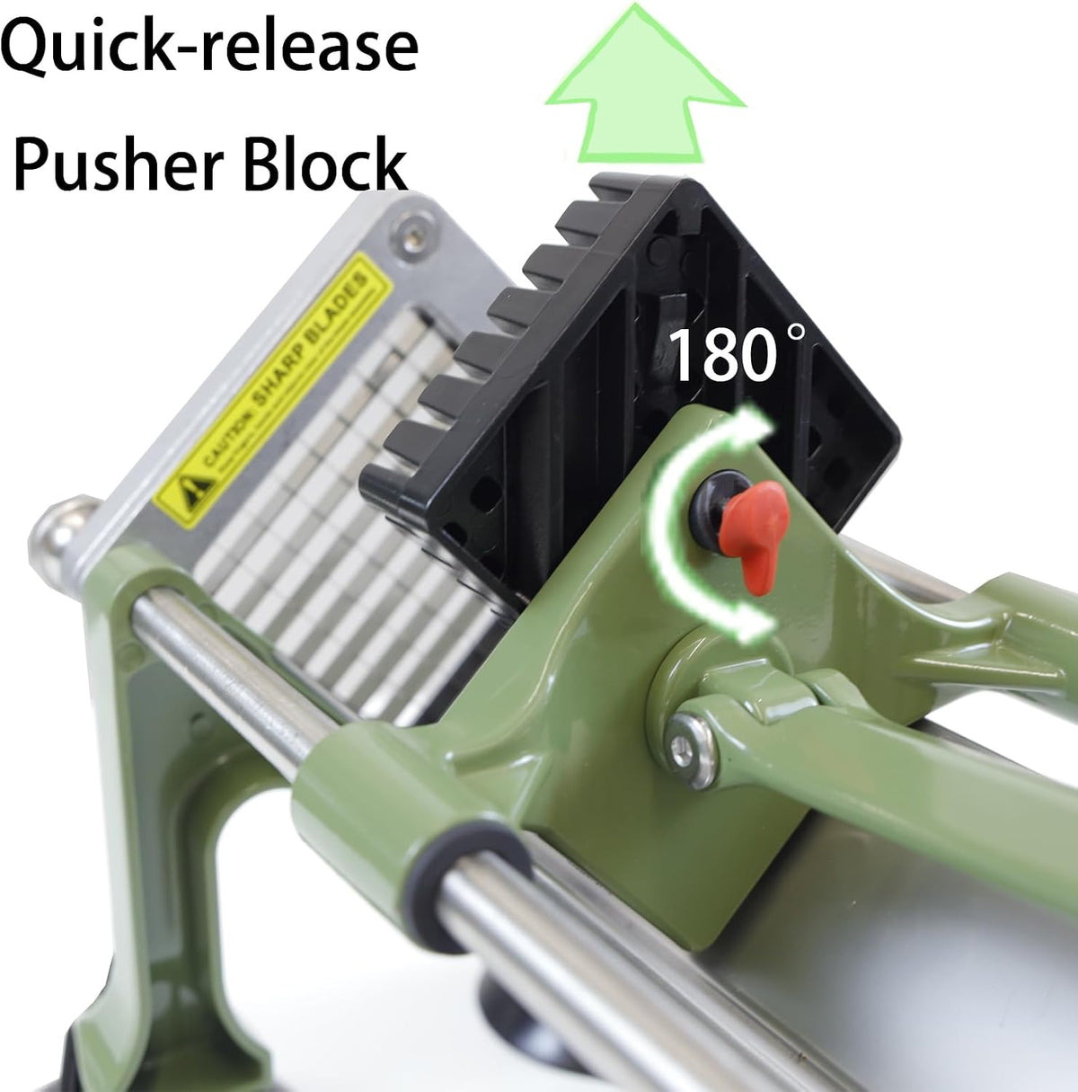 Commercial French Fry Cutter Stainless Steel Potato Cutter with 3/8&1/4&1/2 Inch Blade French Fries Cutter Manual Potatoes Cutting Machine with Suction Feet for Potato Carrot Yam Cucumbers