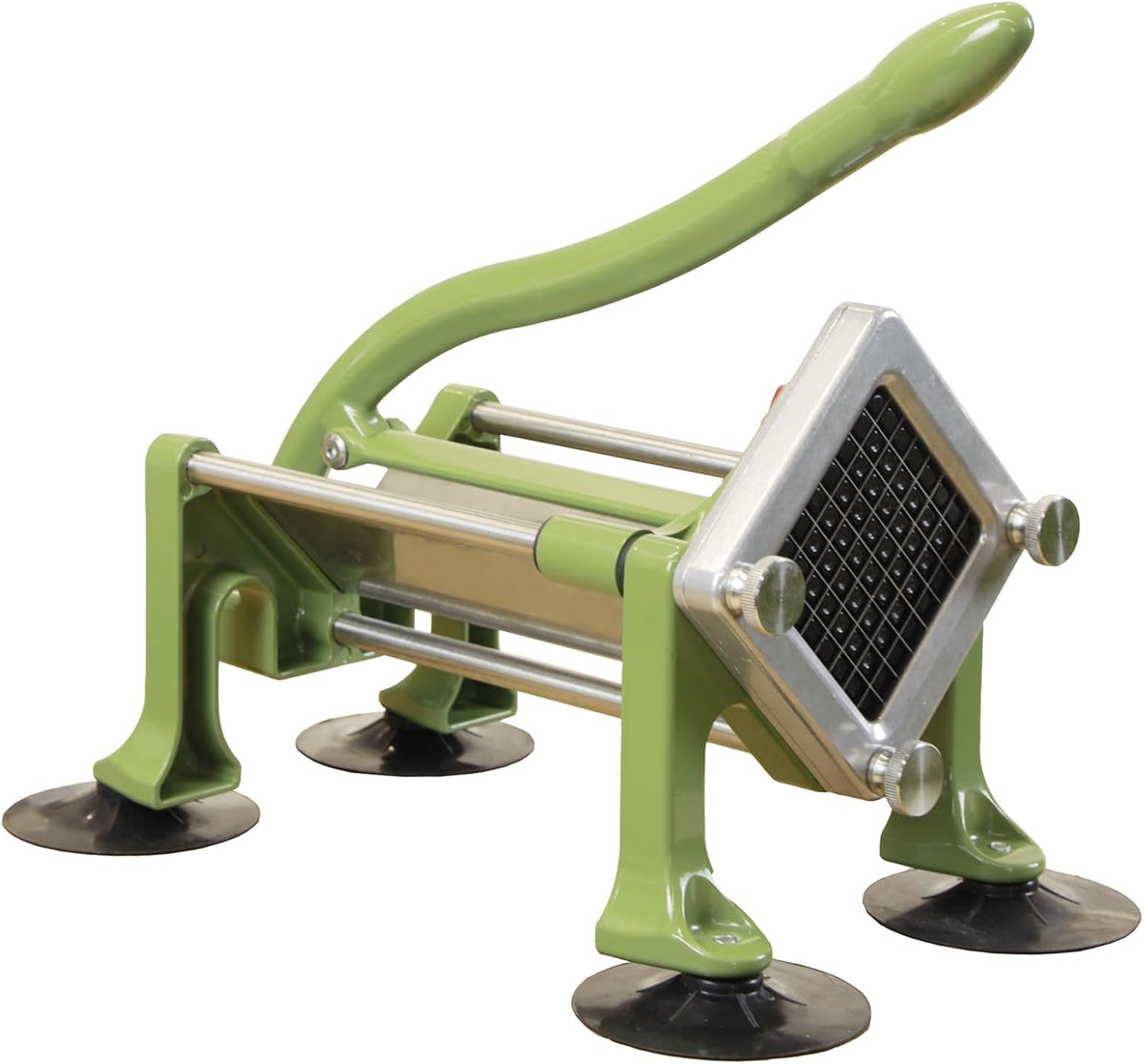 Commercial French Fry Cutter Stainless Steel Potato Cutter with 3/8&1/4&1/2 Inch Blade French Fries Cutter Manual Potatoes Cutting Machine with Suction Feet for Potato Carrot Yam Cucumbers