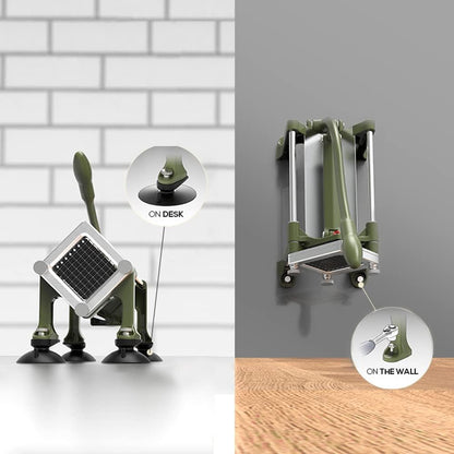 Commercial French Fry Cutter Stainless Steel Potato Cutter with 3/8&1/4&1/2 Inch Blade French Fries Cutter Manual Potatoes Cutting Machine with Suction Feet for Potato Carrot Yam Cucumbers