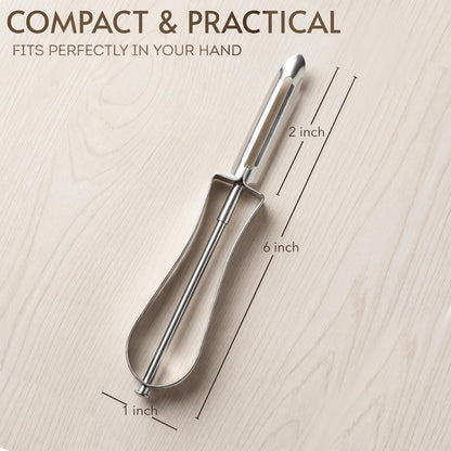 Stainless Steel Vegetable Peeler, Ergonomic Swivel Blade Potato Peeling Tool