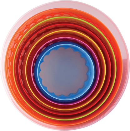 Round, Set of 6 Cookie & Biscuit Cutter Set, Sizes, Colors may vary