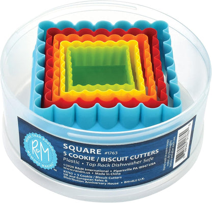Round, Set of 6 Cookie & Biscuit Cutter Set, Sizes, Colors may vary
