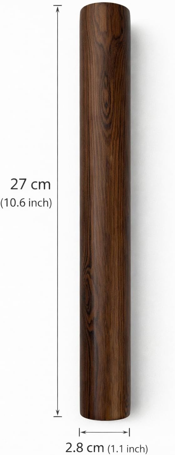 10.6 Inch Straight Rolling Pin – Smooth & Balanced Cute Wooden Dough Roller for Baking and Pastry