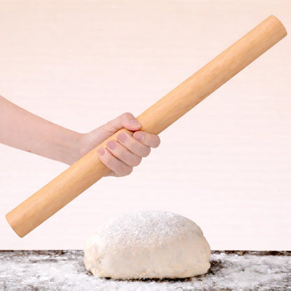 10.6 Inch Straight Rolling Pin – Smooth & Balanced Cute Wooden Dough Roller for Baking and Pastry