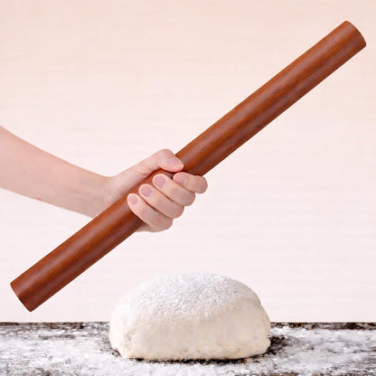 10.6 Inch Straight Rolling Pin – Smooth & Balanced Cute Wooden Dough Roller for Baking and Pastry