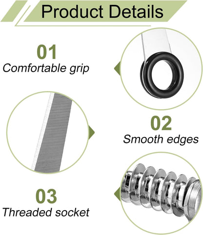 2pcs Vegetable Spiral Cutters & 1pcs V-Shaped Veggies Peeler Spiralizer Tool, Stainless Steel Manual Spiral Practical Kitchen Knife Set Accessories for Cucumber Potato Carrot Fruits (Silver)