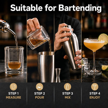 Shot Glasses Measuring Cup Set 12 Pack Square Espresso Shot Glasses Liquid Heavy Glass -Incremental Measurement 2oz Shot Glass for Bars and Home Use