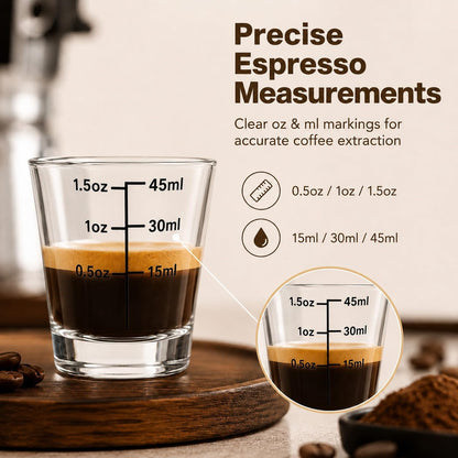 Shot Glasses Measuring Cup Set 12 Pack Square Espresso Shot Glasses Liquid Heavy Glass -Incremental Measurement 2oz Shot Glass for Bars and Home Use
