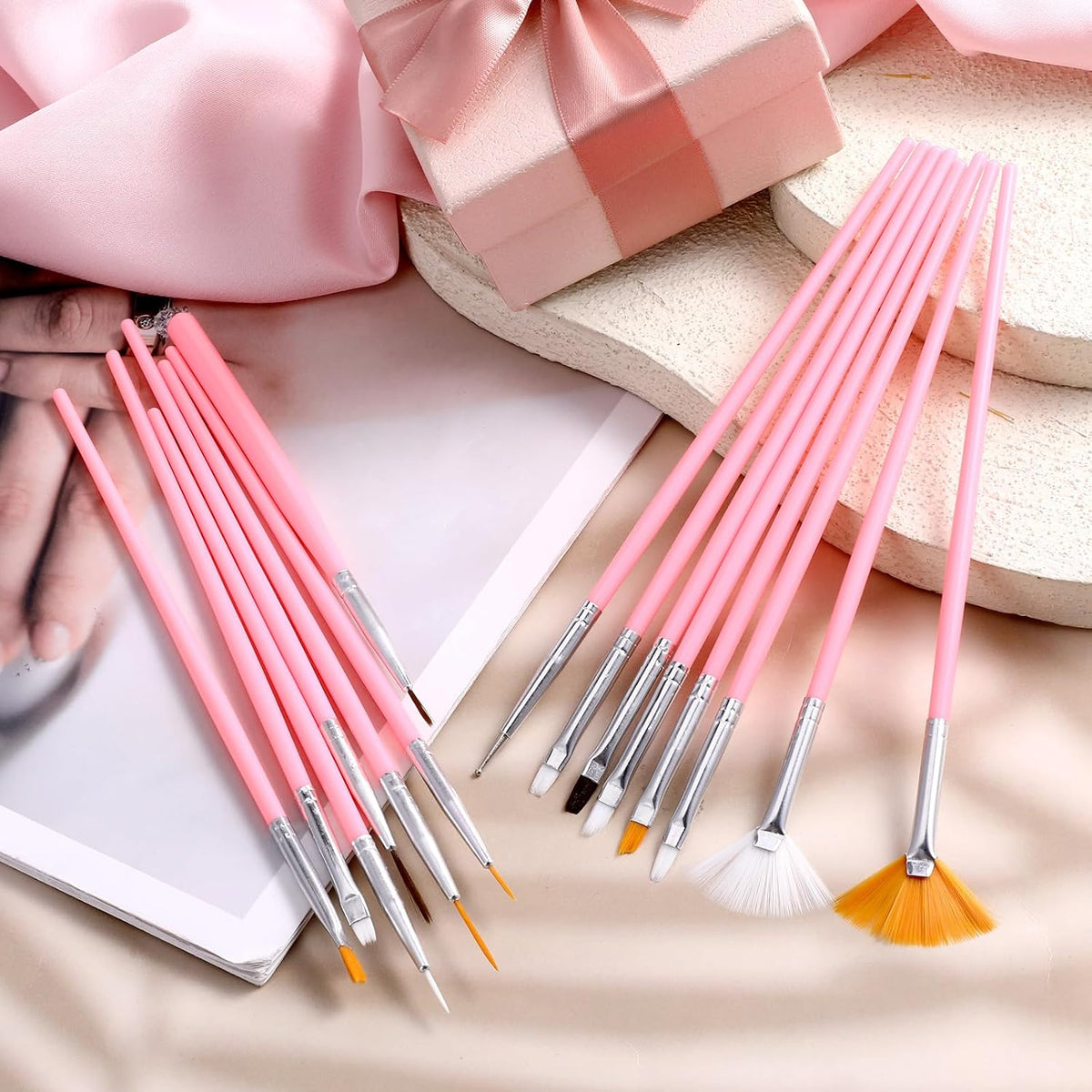 30 PCS Food Paint Brush, Food Safe Paint Brushes, Pastry Baking Brush, Baking Decorating Tools Cookie Brushes DIY Tool Set Cake Decorating Painting Tool Icing Pastry Brush(Pink)