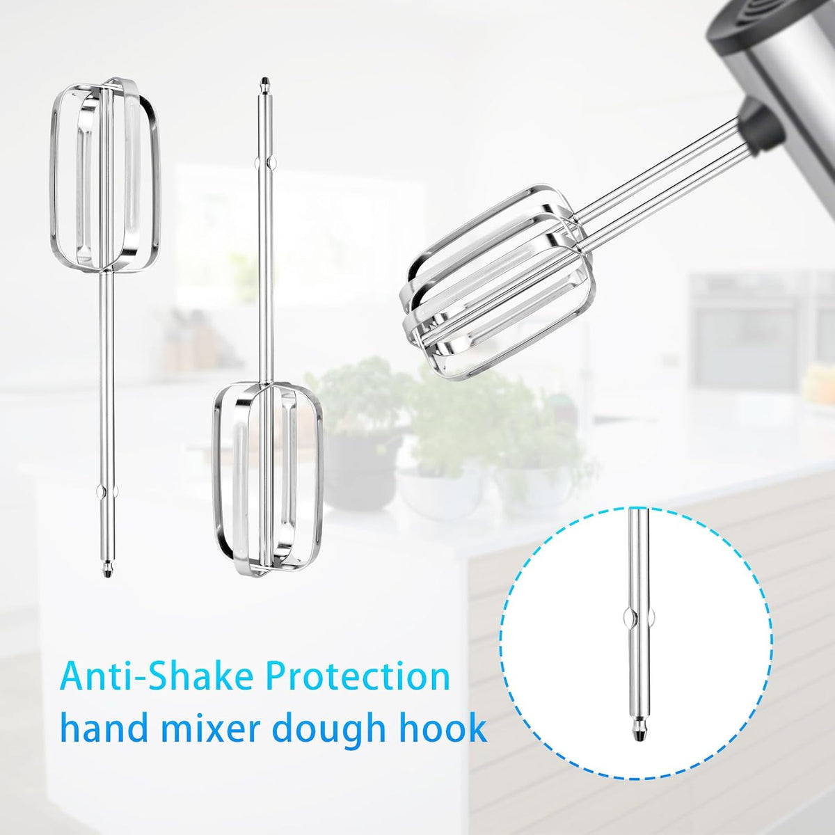 2pcs Hand Mixer Beaters Attachments Compatible with MX600B MX3200B MX1500W