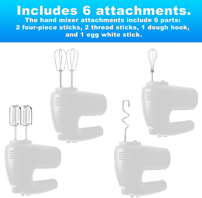 2pcs Hand Mixer Beaters Attachments Compatible with MX600B MX3200B MX1500W