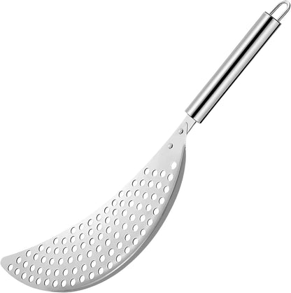 Spider Strainer Set of 3pcs - Stainless Steel Frying Spoons for Cooking Skimmer Ladle for Oil Fryer Pasta and Fat Durable Strainer Scoop Kitchen Utensil for Frying and Draining