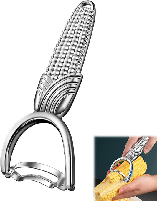 Corn Peeler, Stainless Steel Cob Stripper Tool, Kernel Remover for Corn Cob