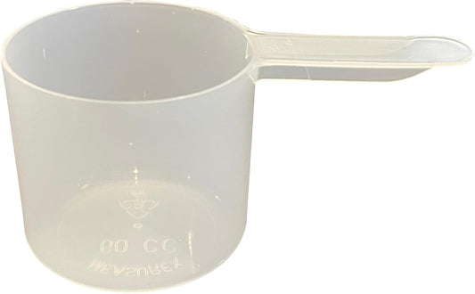 1/4 Cup (4 Tablespoon | 2 Oz. | 60 mL) Short Handle Plastic Measuring Scoop for Coffee, Protein Powder, Pet Food, Spices, Grains, Dry Goods – Food-Grade BPA-Free (Pack of 5)