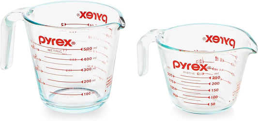 Essentials (2-Pack) Glass Measuring Cups Set (1 & 2 Cup)