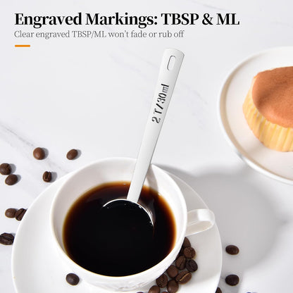 5.98in Long Handle Coffee Scoop for Ground Coffee, 2Tbsp/30ml