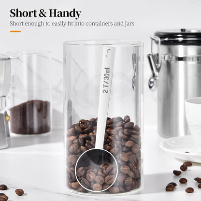 5.98in Long Handle Coffee Scoop for Ground Coffee, 2Tbsp/30ml