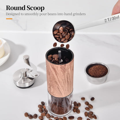 5.98in Long Handle Coffee Scoop for Ground Coffee, 2Tbsp/30ml