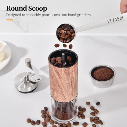 5.98in Long Handle Coffee Scoop for Ground Coffee, 2Tbsp/30ml