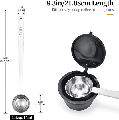 5.98in Long Handle Coffee Scoop for Ground Coffee, 2Tbsp/30ml