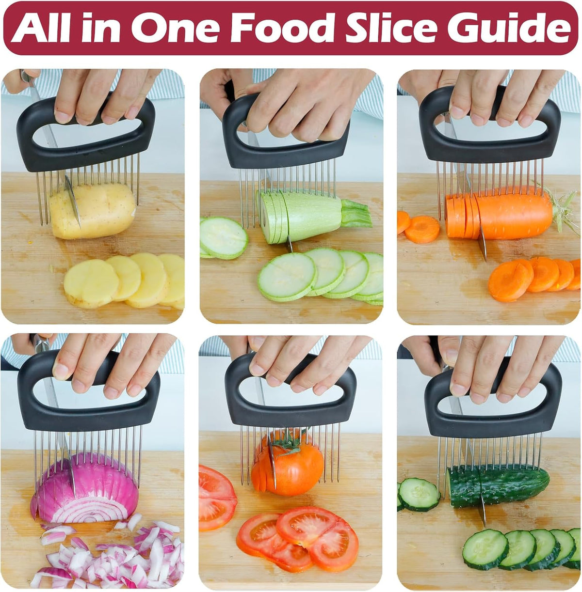Extra-Large Onion Holder for Slicing, 304 Stainless Steel