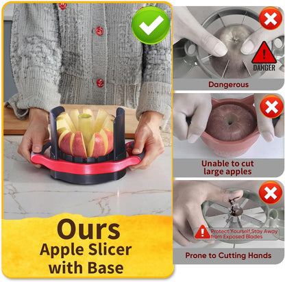 Newness 5.12-In Extra Large Apple Slicer, 12-Blade Cutter