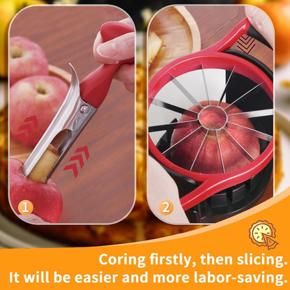 Newness 5.12-In Extra Large Apple Slicer, 12-Blade Cutter