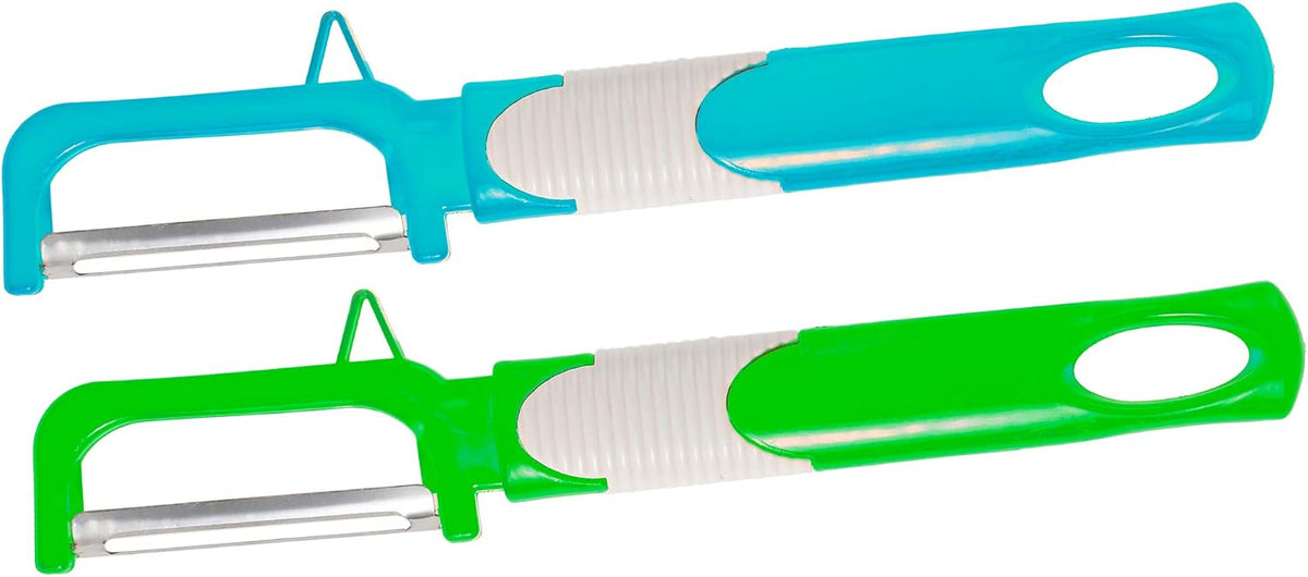 Ergonomic Swivel Vegetable Peeler - Set of 2 - Stainless Steel Potato Peelers - Kitchen Handheld Peeler for Fruit and Vegetebles