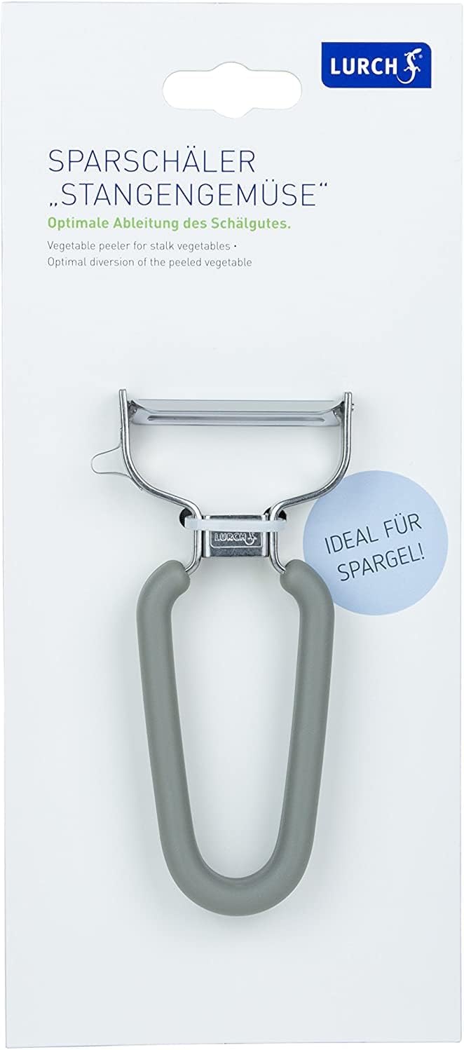 Germany Julienne Vegetable Y Peeler 5.1 x 2.3 Inches / 13 cm x 6 cm | Stainless Steel Cutter & Slicer for Carrot, Potato & Apple | Veggie Zoodles Maker | Non-slip Comfortable Handle - Black
