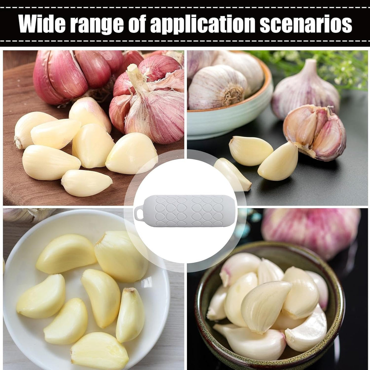 Garlic Peeler Skin Remover Kitchen Gadgets Quick To Peeled Cloves Tool | Easy Roller Tube for Faster Meal Prep, Serving Appetizers, Professional Chef