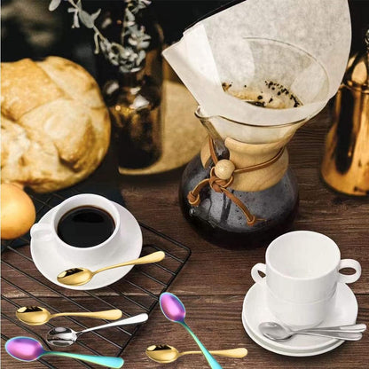 Demitasse Espresso Spoons, 4.7 Inches Stainless Steel Coffee Spoons