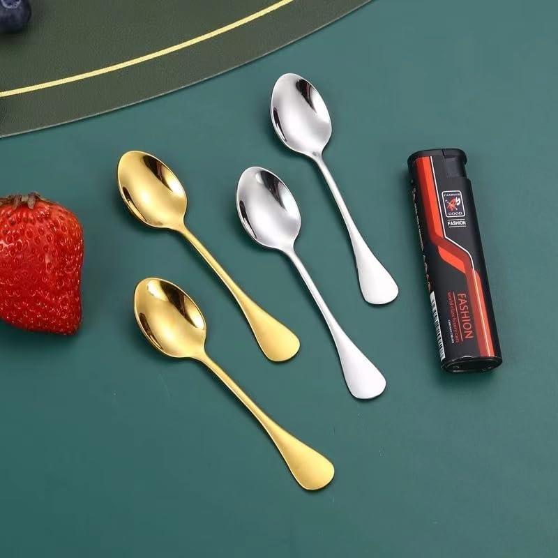 Demitasse Espresso Spoons, 4.7 Inches Stainless Steel Coffee Spoons