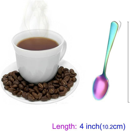 Demitasse Espresso Spoons, 4.7 Inches Stainless Steel Coffee Spoons