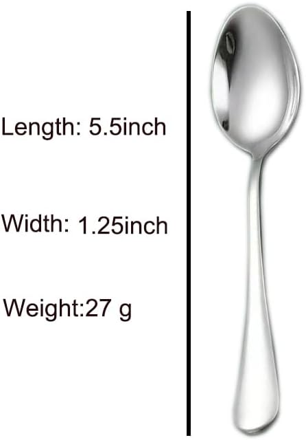 Demitasse Espresso Spoons, 4.7 Inches Stainless Steel Coffee Spoons