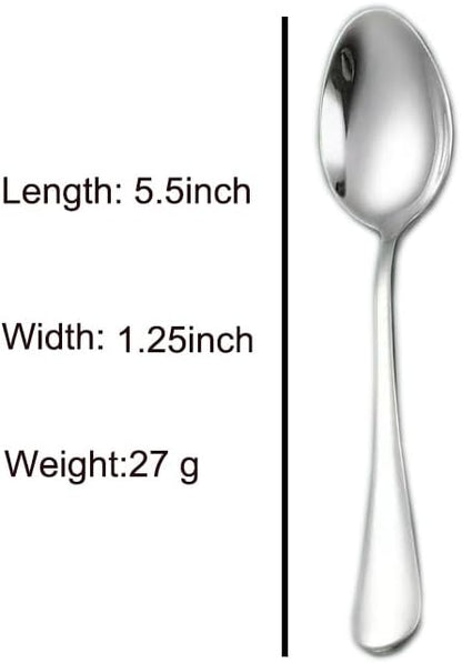 Demitasse Espresso Spoons, 4.7 Inches Stainless Steel Coffee Spoons