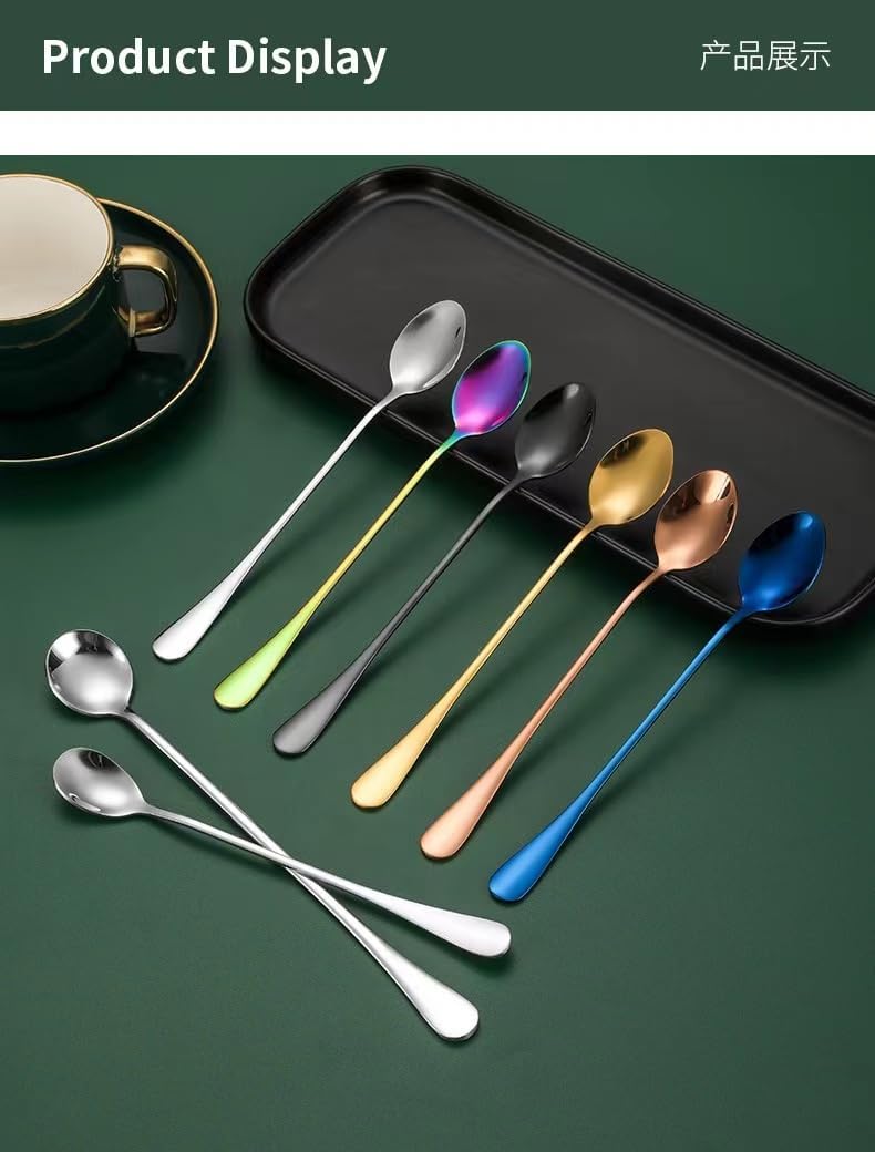 Demitasse Espresso Spoons, 4.7 Inches Stainless Steel Coffee Spoons