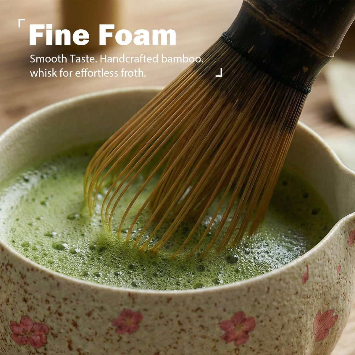 Matcha Set, 7-Piece Matcha Whisk Set with Bowl & 100-Prong Whisk