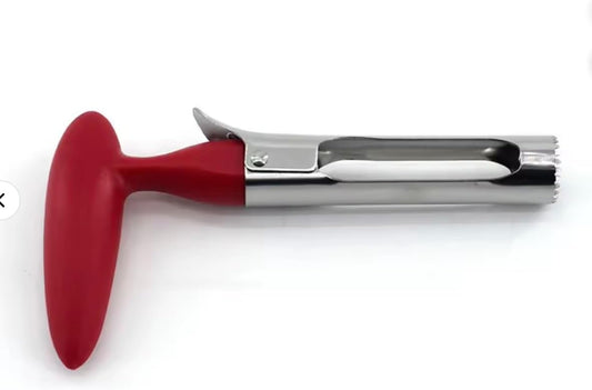 Premium Apple Corer & Cherry Pitter Tool, Coring tool for Baking, Easy Coring Durable Apple Core Remover for Baking Apples (Red)