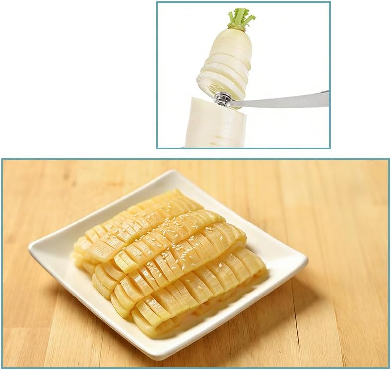 2 Pack Spiral Potato Cutter, Stainless Steel Vegetable Spiralizer Tool, Curly Fry Cutter for Carrots, Cucumbers Kitchen Accessories