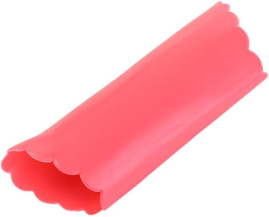 Garlic Skin Remover Safety Garlic Roller Tube with Hole Silicone Portable Garlic Peeling Press(Pink)