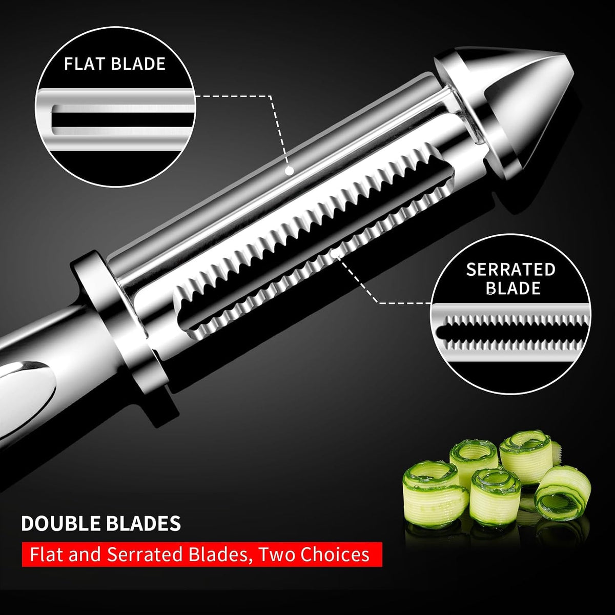 Vegetable Peeler,Ultra Sharp Y Serrated Blade Peelers for Kitchen