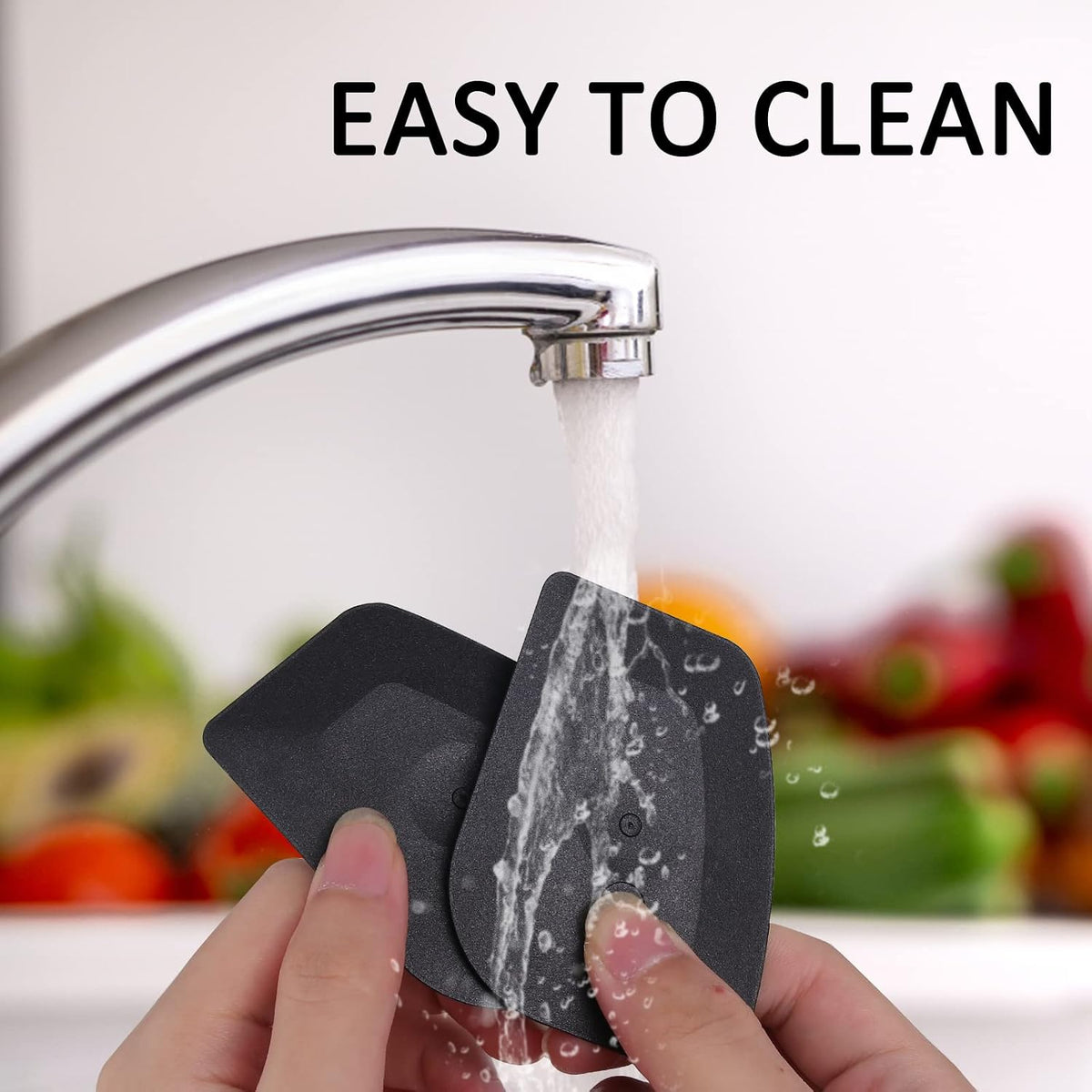 Pan Scraper Dish Scraper Food Scraper Tool Plastic Pot Scraper Kitchen Scraper Grease Scraper Cast Iron Skillet Pan Scraper Tool for Cleaning (3 Pcs, Red)